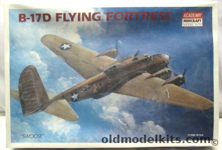 Academy 1/72 Boeing B-17D Swoose Flying Fortress, 1683 plastic model kit